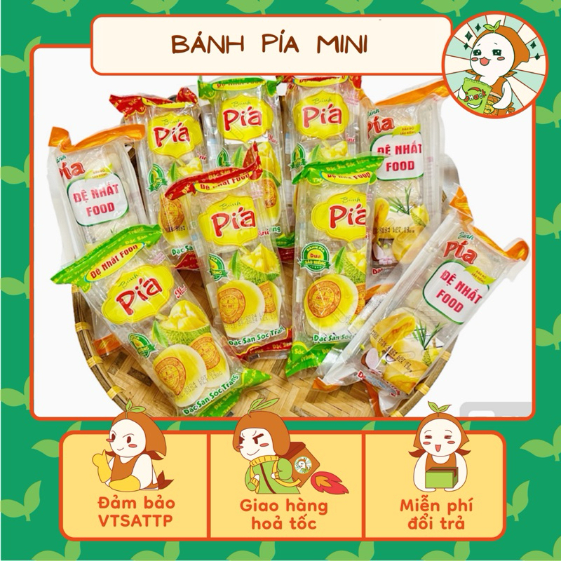 Bánh pía mini khay 5 cái (gói 100g), Bánh pía đặc sản Sóc Trăng, Ăn Vặt ...