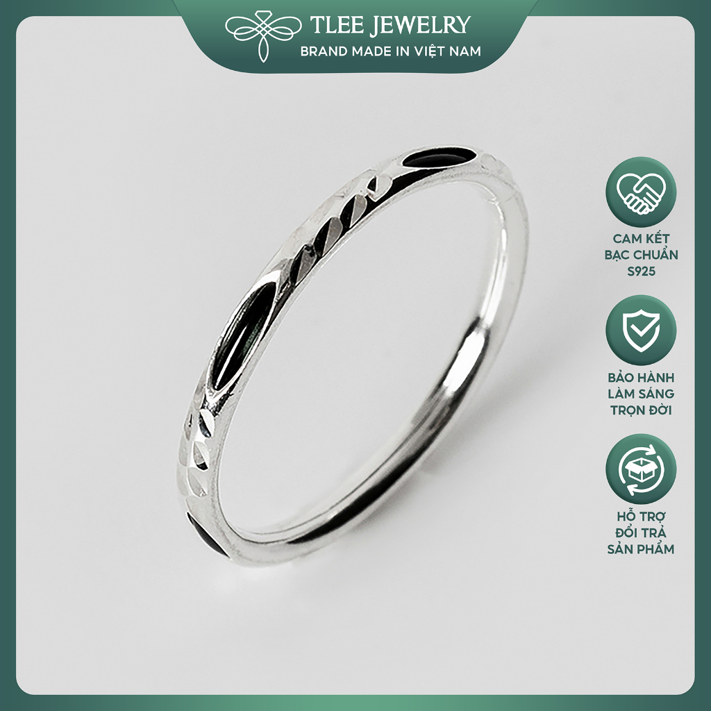 Ảnh Nhẫn bạc TLEE lông voi nhân tạo cầu may mắn TLEE JEWELRY A0248 1