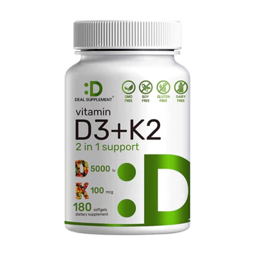 TPBVSK Vitamin D3 + Vitamin K2 Viên Uống Tăng Sức Đề Kháng, Săn Chắc Xương Deal Supplement Vitamin D3 + K2 180v USA
