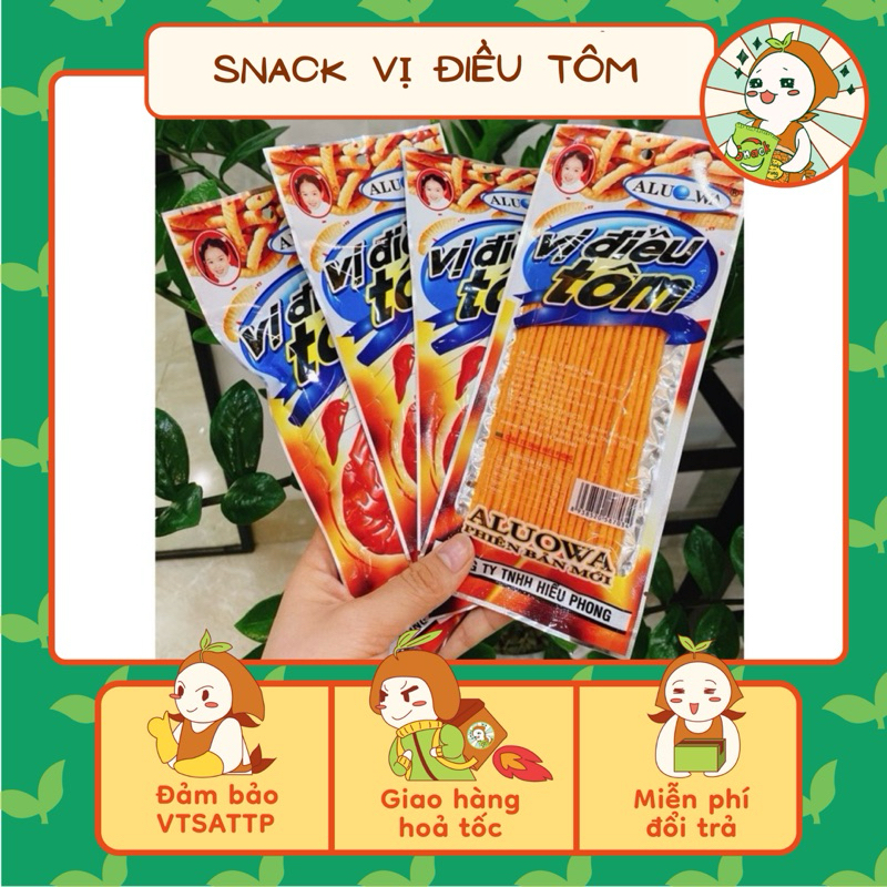 Combo 5 gói Snack vị điều cay (gói 20g), que cay tuổi thơ, Ăn Vặt Nhà ...