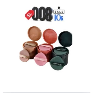 Set 2 bông phấn nước, cushion. giao màu ngẫu hứng và Hộp 7 Mút Trang Điểm Tròn Tán Phấn Nước Kem Nền