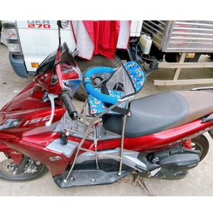 Ghế ngồi xe máy tay ga Airblade 2014 Đến Nay Inoc cao cấp , có vòng có dây đai an toàn cho bé