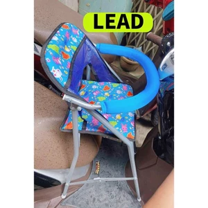 Ghế ngồi xe máy Lead , Scr , acruzo , shark cho bé , ghế ga xếp sắt sơn tĩnh điện gấp gọn