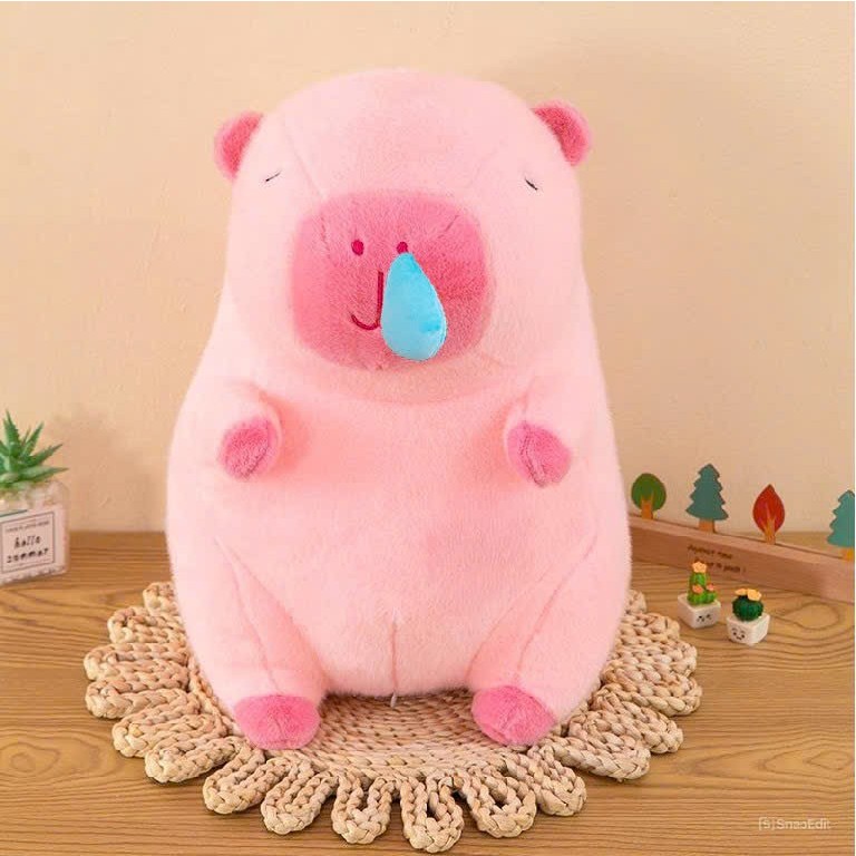 Gấu Bông Capybara Màu Hồng Capybara Hồng Đáng Yêu Cappybara Hồng Cao Cấp Chất Liệu Vải Lông Mềm Mại