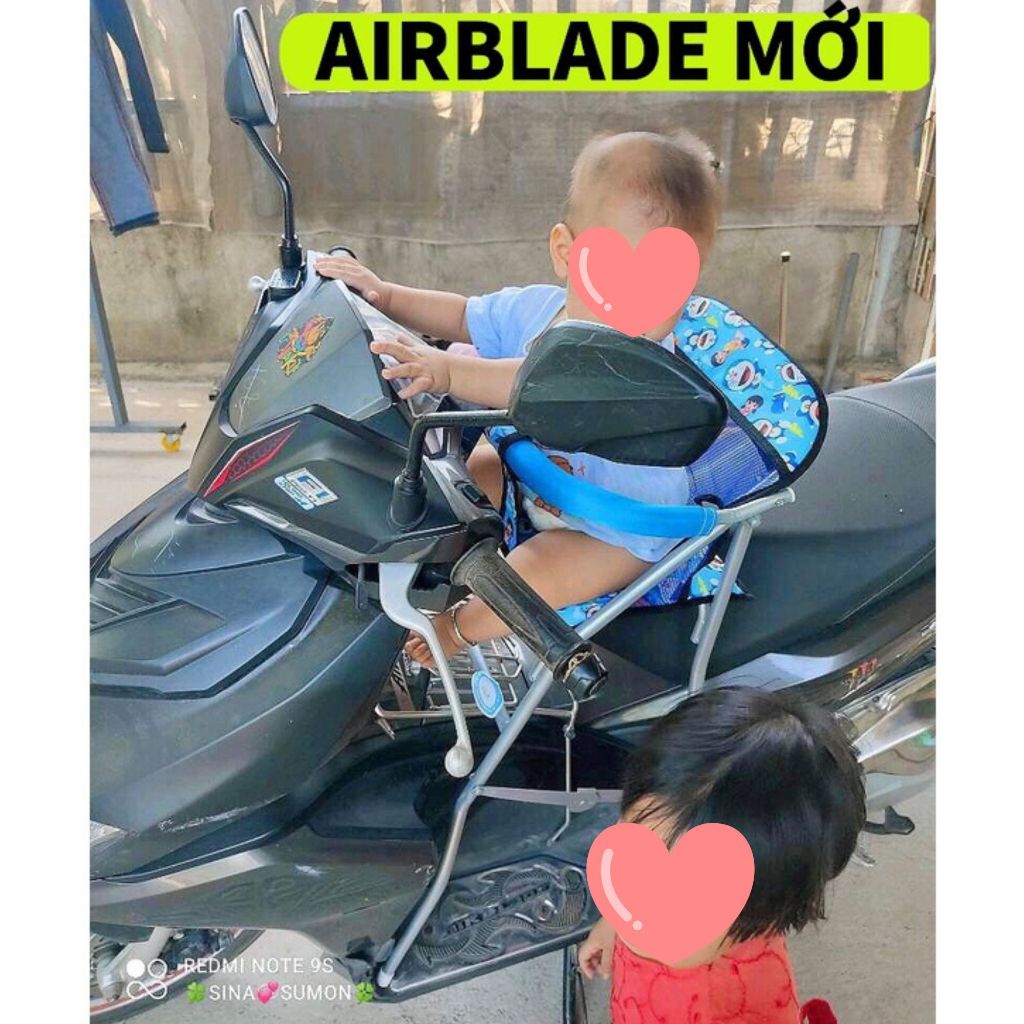 Ghế ngồi xe airblade , ab mới năm 2014 đến 2024 , ghế ga xếp gọn , có dây đai . vòng bảo hiểm an toàn