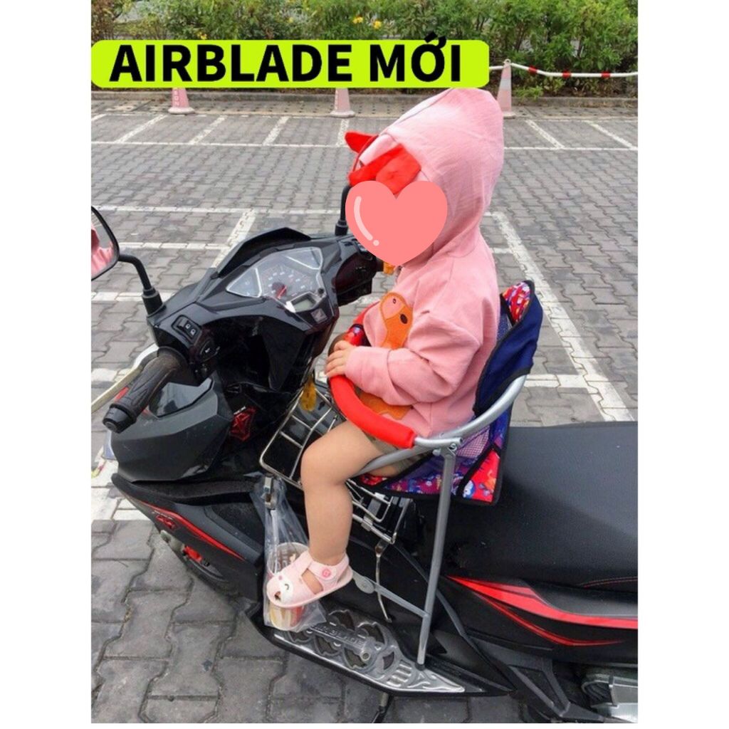 Ghế ngồi xe airblade , ab mới năm 2014 đến 2024 , ghế ga xếp gọn , có dây đai . vòng bảo hiểm an toàn