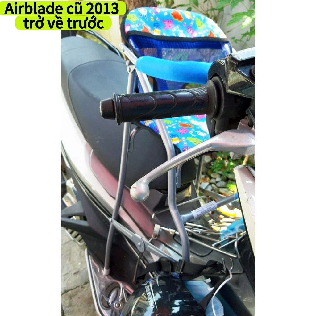 Ghế đi xe máy Airblade  cũ năm 2013 trở xuống , có dây đai , vòng bảo hiểm an toàn , ghế ga xếp gọn