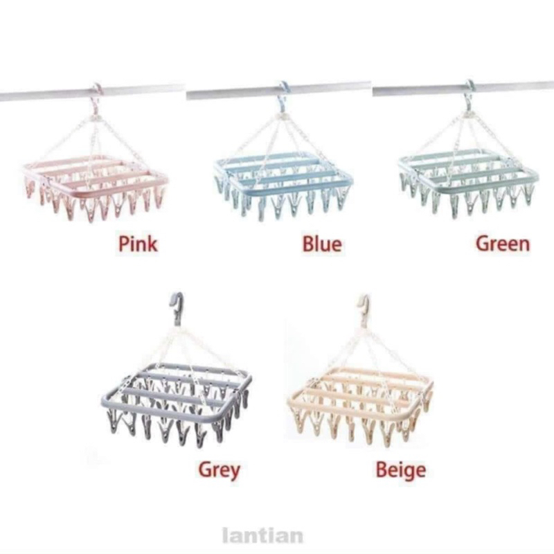 MÓC CHÙM NHỰA VUÔNG  32 KẸP