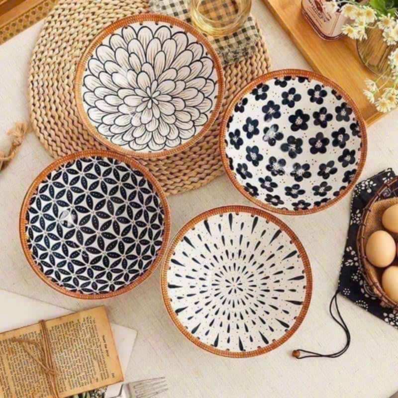 Tô sứ hình nón, tô sứ vintage