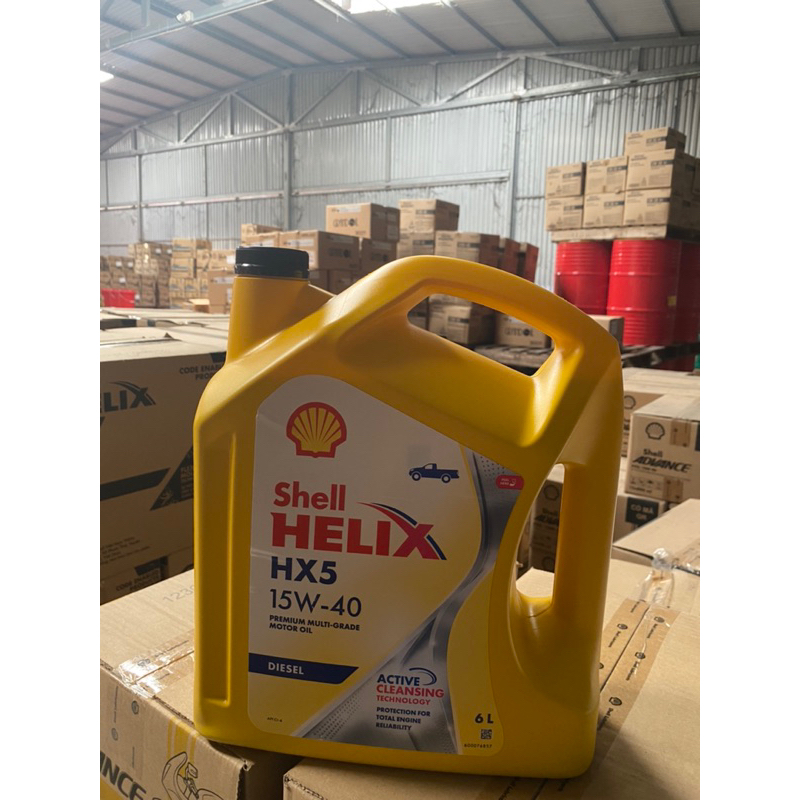 shell helix hx5 15w40 6l dùng cho máy dầu | Shopee Việt Nam