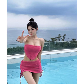 Bộ Đồ Bơi Bikini Áo Yếm Che Bụng Thời Trang