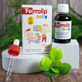Sắt hữu cơ Ferrolip Baby cho bé hương đào tự nhiên thơm ngon