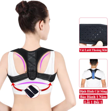Đai Lưng Chống Gù Cho Trẻ Em Người Lớn Andego. Đai Định Hình Lưng Chống Gù Nam Nữ