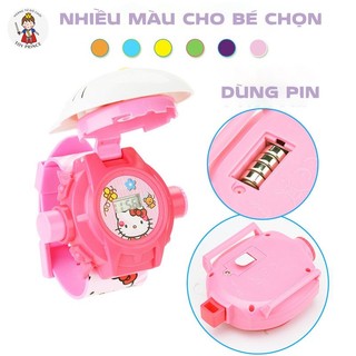 ĐỒNG HỒ ĐEO TAY ĐIỆN TỬ KUROMI / ELSA / HELLO KITTY HIỂN THỊ NGÀY GIỜ KÈM ĐÈN CHIẾU 3D NGỘ NGHĨNH NHIỀU MÀU SẮC