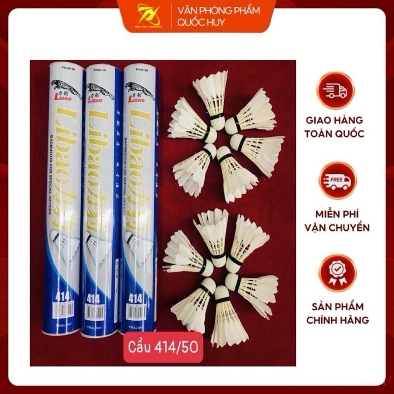 [SỈ] QUẢ CẦU LÔNG LIBAO414, (CÂY 12 QUẢ) - VPP QUỐC HUY.