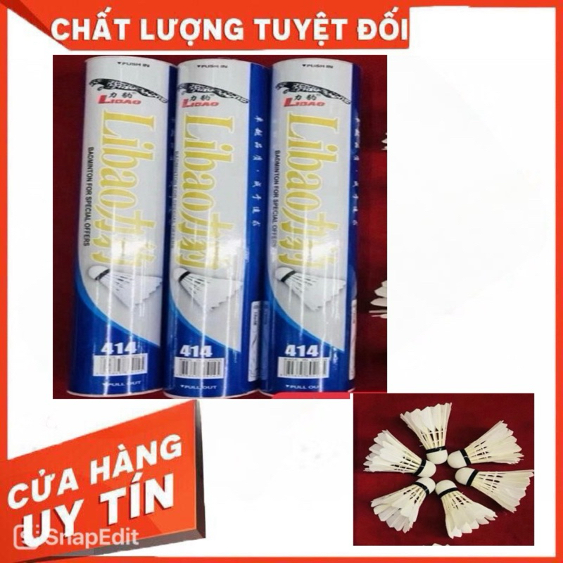 [SỈ] QUẢ CẦU LÔNG LIBAO414, (CÂY 12 QUẢ) - VPP QUỐC HUY.