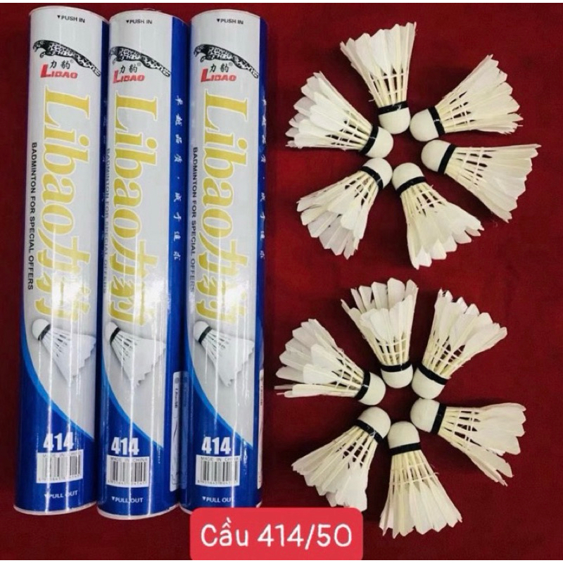 [SỈ] QUẢ CẦU LÔNG LIBAO414, (CÂY 12 QUẢ) - VPP QUỐC HUY.