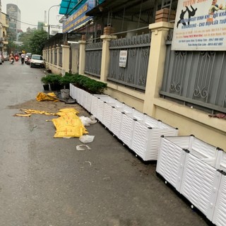 Chậu lắp ghép thông minh nhựa HDPE/PP 300x50x55cm trồng rau sạch, hoa, cây cảnh ban công sân thượng