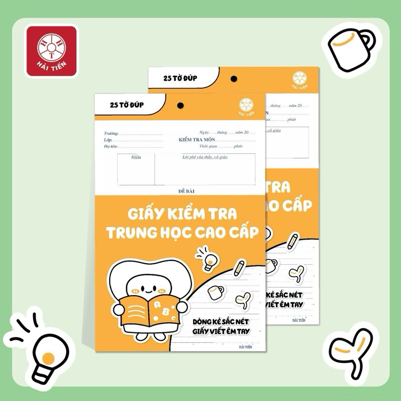 GIẤY KIỂM TRA KẺ NGANG, TÚI 25 TỜ ĐÔI MÃ2029 HT - VPP QUỐC HUY