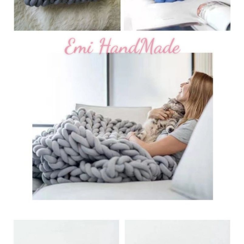Len Chunky cuộn 250g sợi siêu to - chuyên làm túi, làm chăn, nệm, handmade,.....