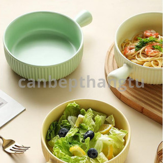Khay nướng bánh gốm sứ khuôn nướng thịt pizza đút lò tay cầm cách nhiệt K01