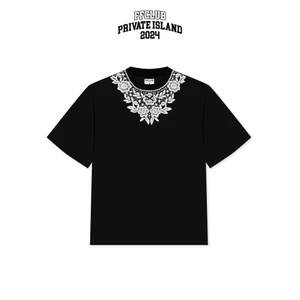 Áo thun Oversize Thun xốp Phối Ren Flower FFCLUB Mix