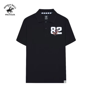 Beverly Hills Polo Club - Áo polo Ngắn tay Nam Regular Fit Đen Trơn - PMRSS24TL018