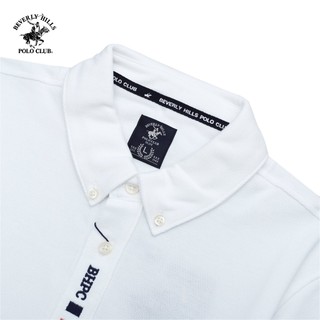 Beverly Hills Polo Club - Áo polo Ngắn tay Nam Slim Fit Trắng Trơn - PMSSS24TL011