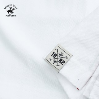 Beverly Hills Polo Club - Áo polo Ngắn tay Nam Slim Fit Trắng Trơn - PMSSS24TL011