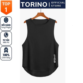 Áo ba lỗ gym nam đẹp logo 𝐄𝐂𝐇𝐓, chất vải Cotton Thái co giãn 4 chiều, lỗ nhỏ thoáng khí, thấm hút mồ hôi tốt