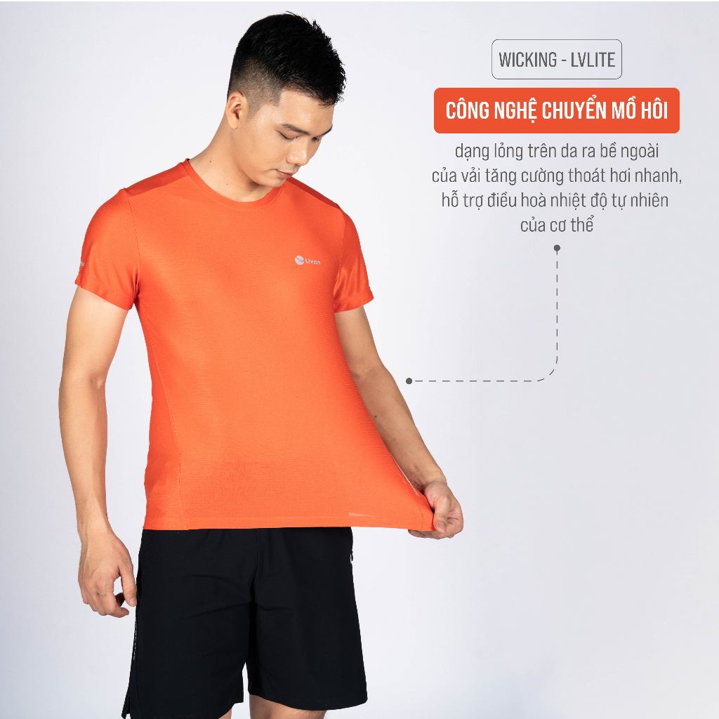 Ảnh Áo Chạy Bộ Nam Siêu Nhẹ Running Livan Sport LV24N03M201 Màu Sắc Nổi Bật 3
