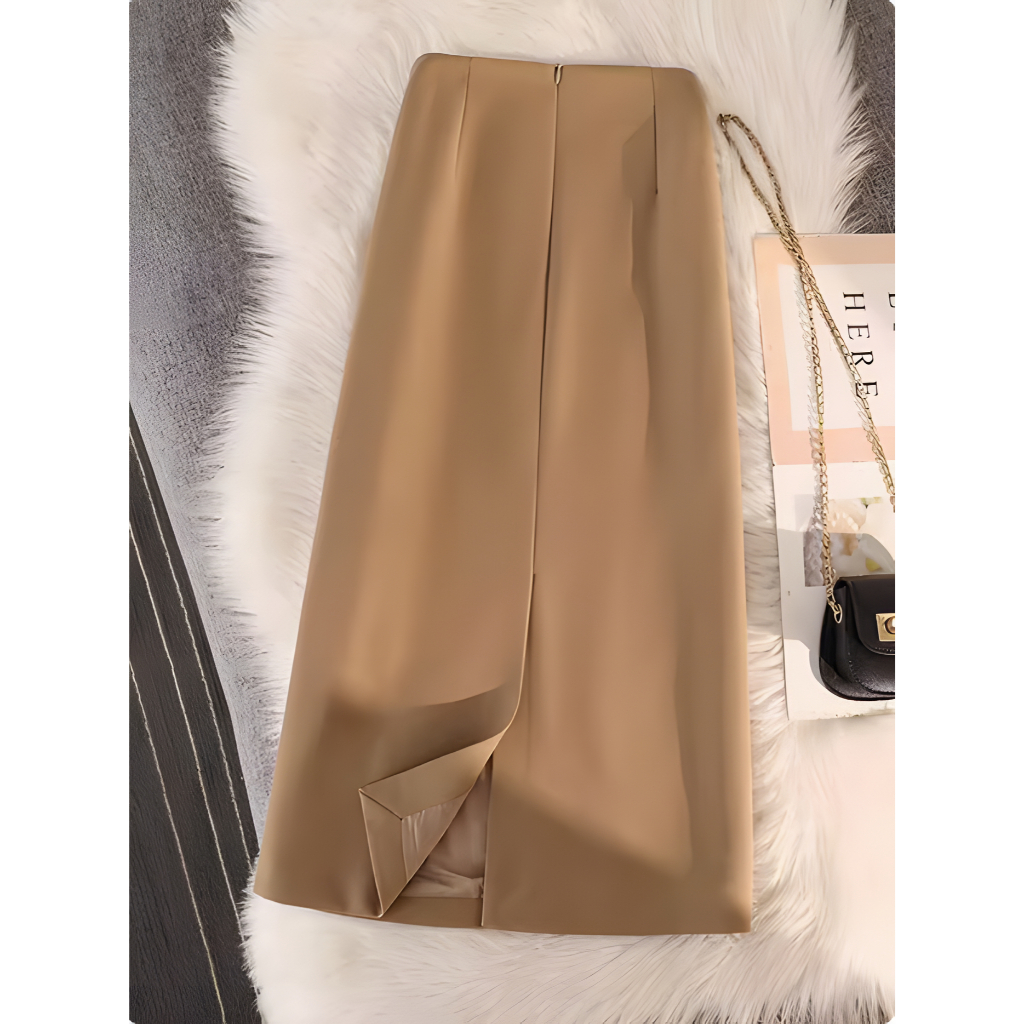 Chân Váy Chữ A Dáng Suông 70cm Eo Cao-Thời Trang Thu Đông 2024-SHOPNGOCTRANG19-CV372LOP