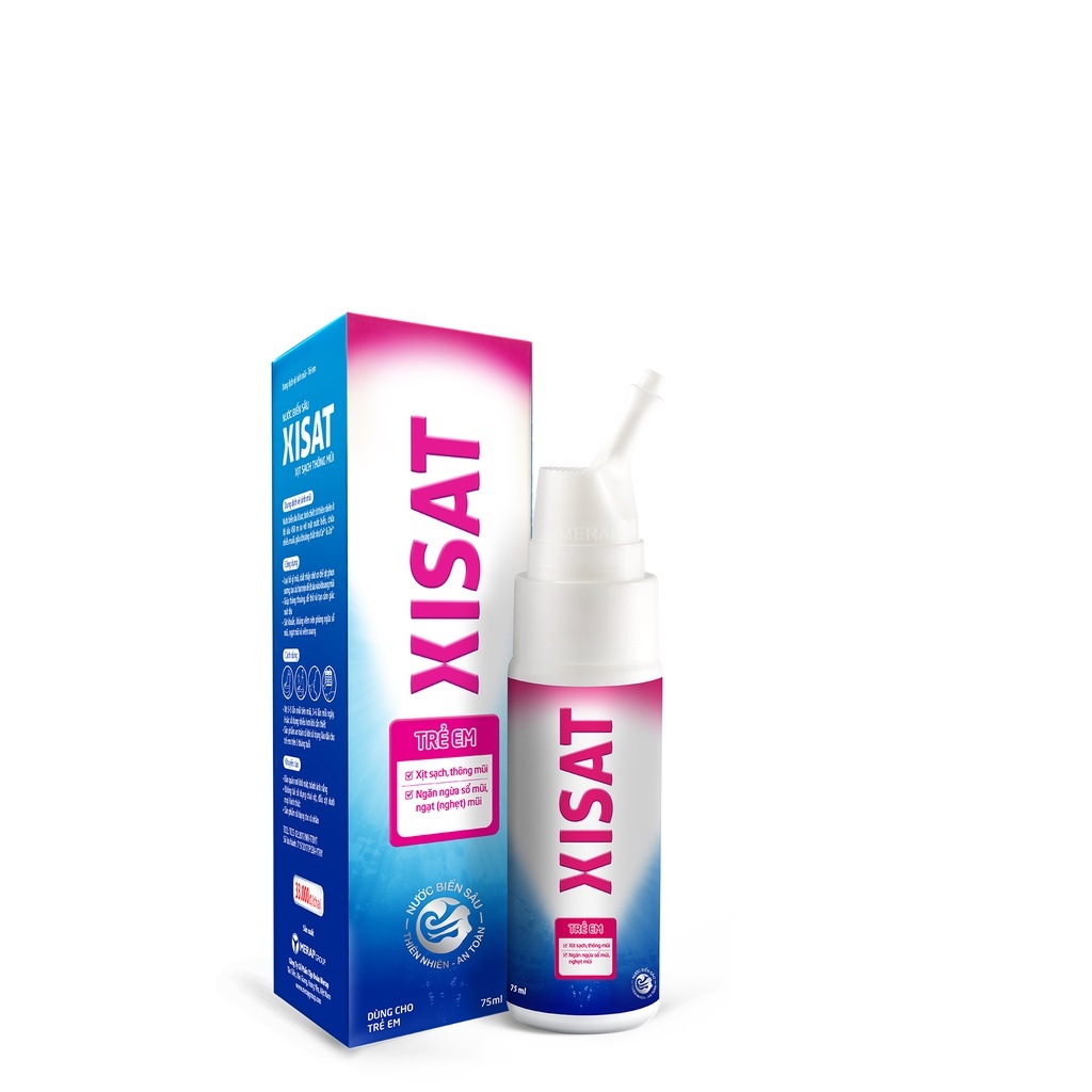 COMBO 3 Xịt mũi nước biển sâu XISAT Trẻ em 75ml giúp vệ sinh mũi, phòng ngừa sổ mũi, viêm xoang - T302201018_3