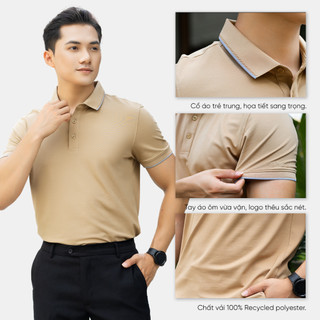 Áo Polo Nam Cao Cấp MENTORIS, Vải Coolmax Cá sấu Co Giãn, thấm hút tốt thiết kế sang trọng MPS207R