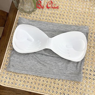 Áo Ống VECYLA Croptop Thun Gân B 5508, Áo Quây Bra Trơn Thêu Chữ Basic Siêu Hot Siêu Sexy SUNBBRNT