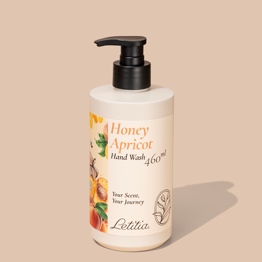 Nước Rửa Tay Honey Apricot - Letitia 3 Tầng Hương Thơm Giúp Thanh mát, Thư Giãn Size 460ml