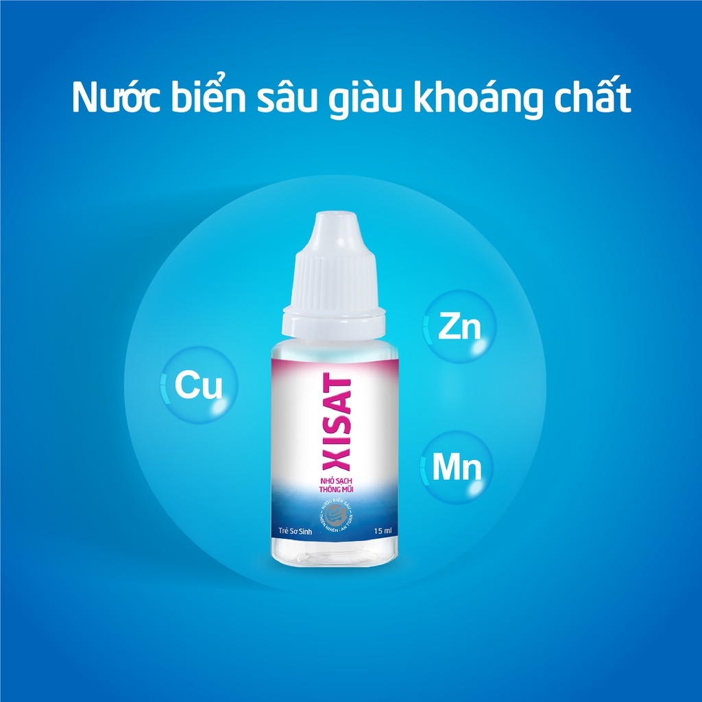 COMBO 5 Nhỏ mũi nước biển sâu XISAT BABY 15ml vệ sinh mũi hàng ngày cho bé, tinh dầu khuynh diệp - T302203002_5