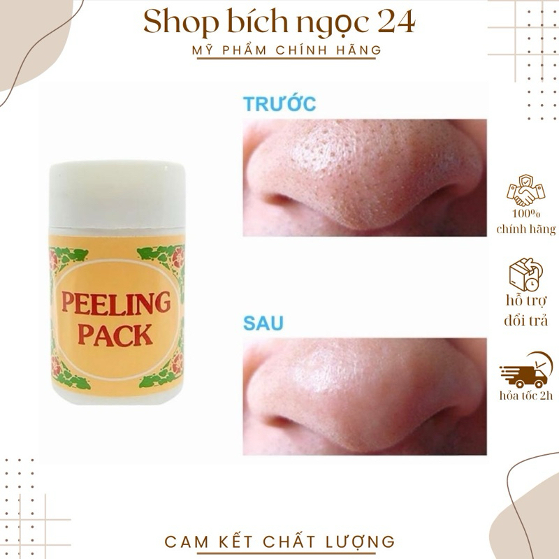 Kem Lột Mụn Peeling Pack 25G, 60G Lột Mụn Đầu Đen, Mụn Cám.