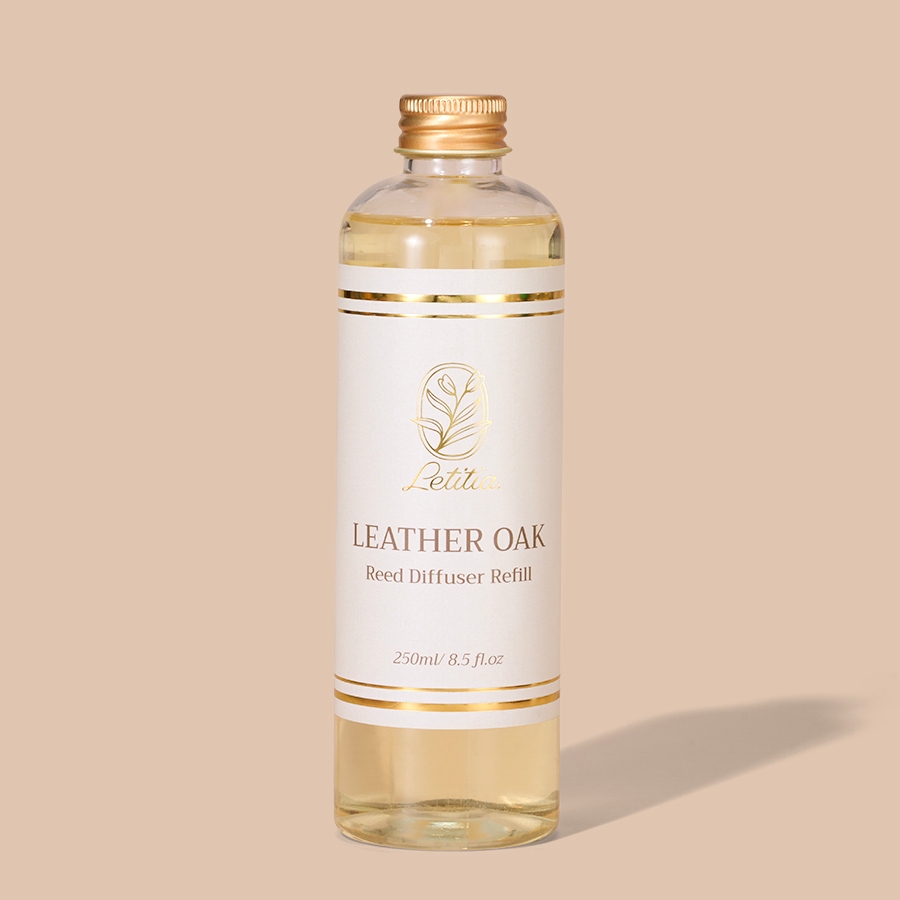 Tinh Dầu Refill Tiết Kiệm Letitia Hương Leather Oak giúp thơm phòng, thư giãn, khử mùi - Size 250ml