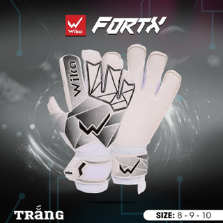 Găng tay thủ mốn WIKA FORT X,chất liệu mút từ Đức dày 4mm,đường gân tăng ma sát bóng, Dính Bóng