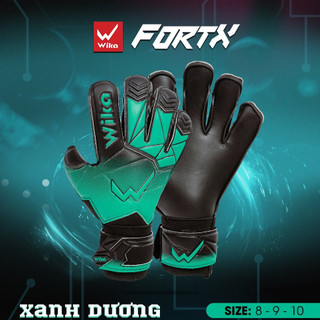 Găng tay thủ mốn WIKA FORT X,chất liệu mút từ Đức dày 4mm,đường gân tăng ma sát bóng, Dính Bóng
