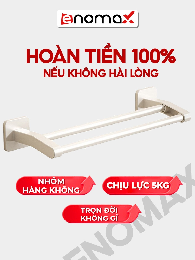 Đánh Giá Kệ Treo Khăn Enomax (Eno 0442) Nhôm Hàng Không Chống Gỉ, BH 10 Năm