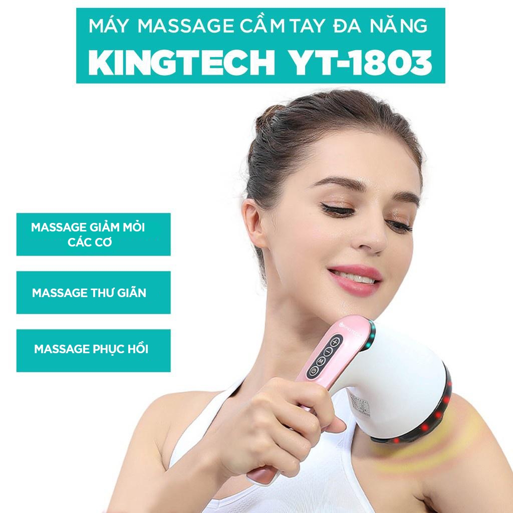 Ảnh Máy Massage Cầm Tay Dành Cho Chị Em KINGTECH YT-1803 - Mát Xa Toàn Thân Đa Năng, Chuyên Sâu Cho Eo Bụng, Cổ - Chính Hãng 4
