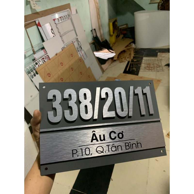 Biển số nhà. Bảng số nhà. Đặt hàng theo yêu cầu.