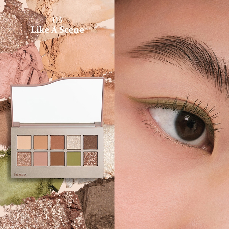 Ảnh Bảng Phấn Mắt 10 Màu Có Nhũ hince New Depth Eyeshadow Palette 9.1g 3