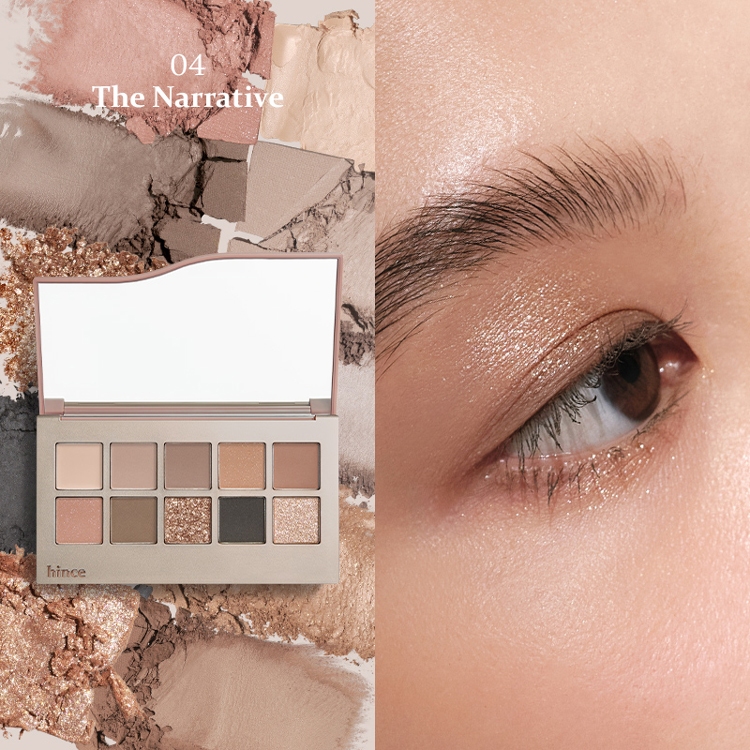 Ảnh Bảng Phấn Mắt 10 Màu Có Nhũ hince New Depth Eyeshadow Palette 9.1g 4