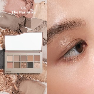 Bảng phấn mắt 10 màu có nhũ lâu trôi hince New Depth Eyeshadow Palette 9.8G