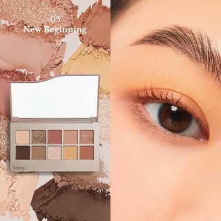 Bảng phấn mắt 10 màu có nhũ lâu trôi hince New Depth Eyeshadow Palette 9.8G