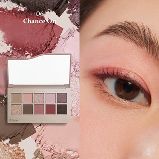 Bảng phấn mắt 10 màu có nhũ lâu trôi hince New Depth Eyeshadow Palette 9.8G