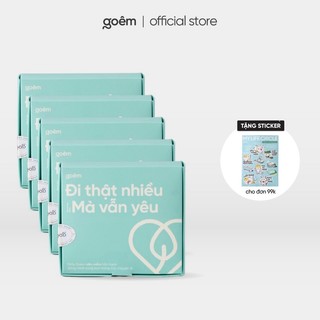 COMBO 5 Hộp Khăn mặt khô đa năng cao cấp Goêm phiên bản du lịch 5m